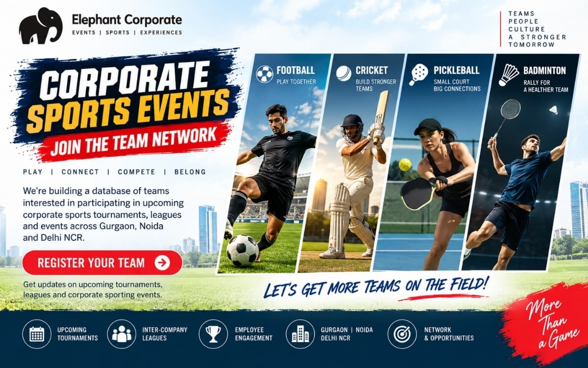 Corporate Sports Events & Tournaments in Gurgaon, Delhi NCR & Noida | Elephant Corporate
