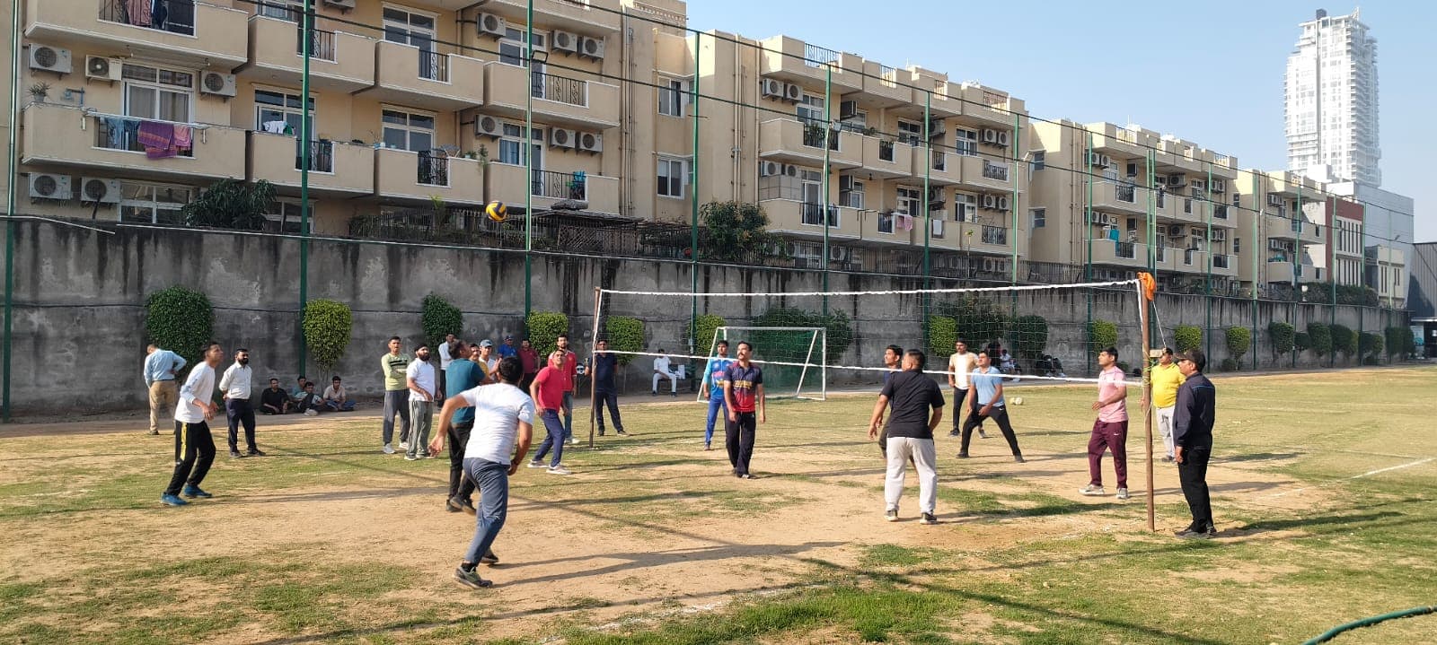 Outdoor volleyball and employee engagement